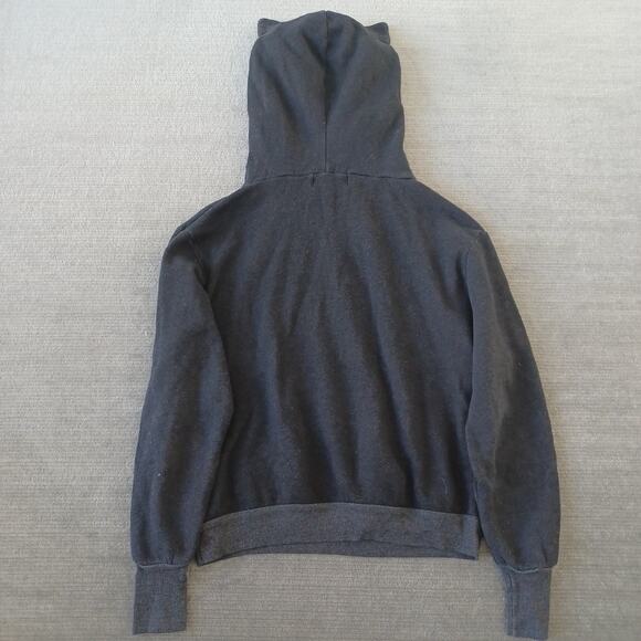 Wildfox Couture I m a Cat Hoodie Womens S Heather Gray Cat Ears Hood Lightweight - Picture 2 of 10